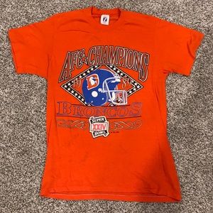 Vintage Logo 7 NFL Broncos 1989 AFC Champions